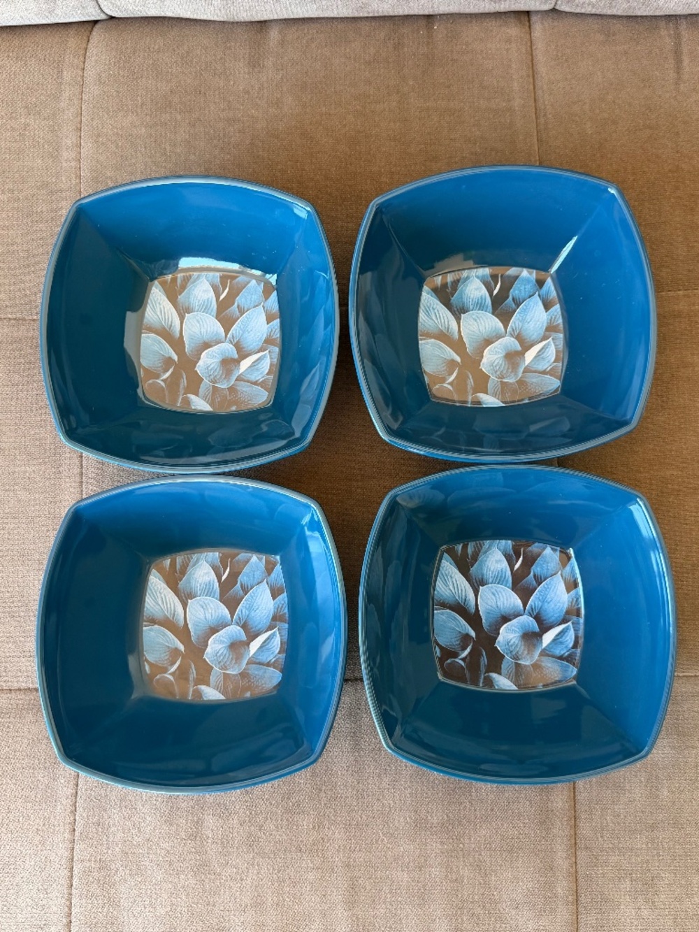 Botanical Design Melamine Bowls (4)